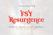 FSY Resurgence | Modern Classic Font, a Font by FSY Creative Lab (Thumbnail 1 of 15)