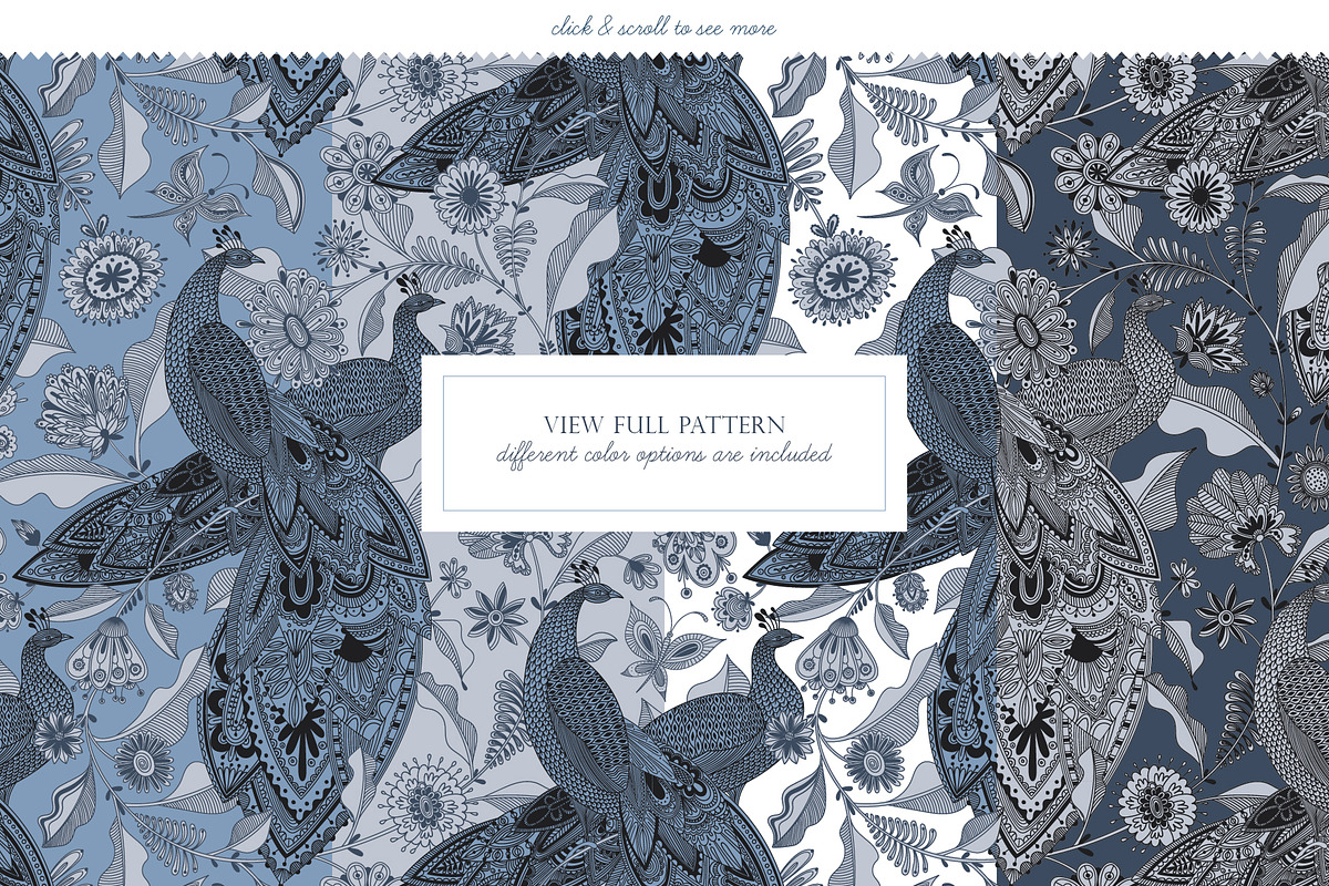 FROST GARDEN Patterns Collection, a Pattern Graphic by LazuInna Shop (Photo 4 of 10)