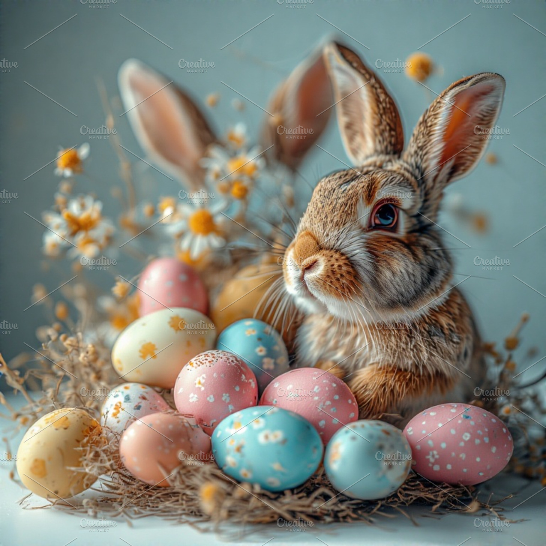 Pastel Eggs Easter Bunny image, a Holiday Photo by ComfortQ