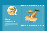 Vacation Travel 3D Icon Set, a Work Illustration by twinstd (Thumbnail 3 of 6)