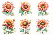 Whimsical sunflower Clipart, an Illustration by Designworld (Thumbnail 4 of 8)