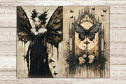 Gothic Fairy Junk Journal Pages, a Person Illustration by GlamArtZhanna (Thumbnail 7 of 9)