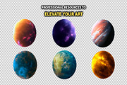 300+ PNG Cutout Planets, an Object Graphic by Mikel Blazgad (Thumbnail 4 of 9)