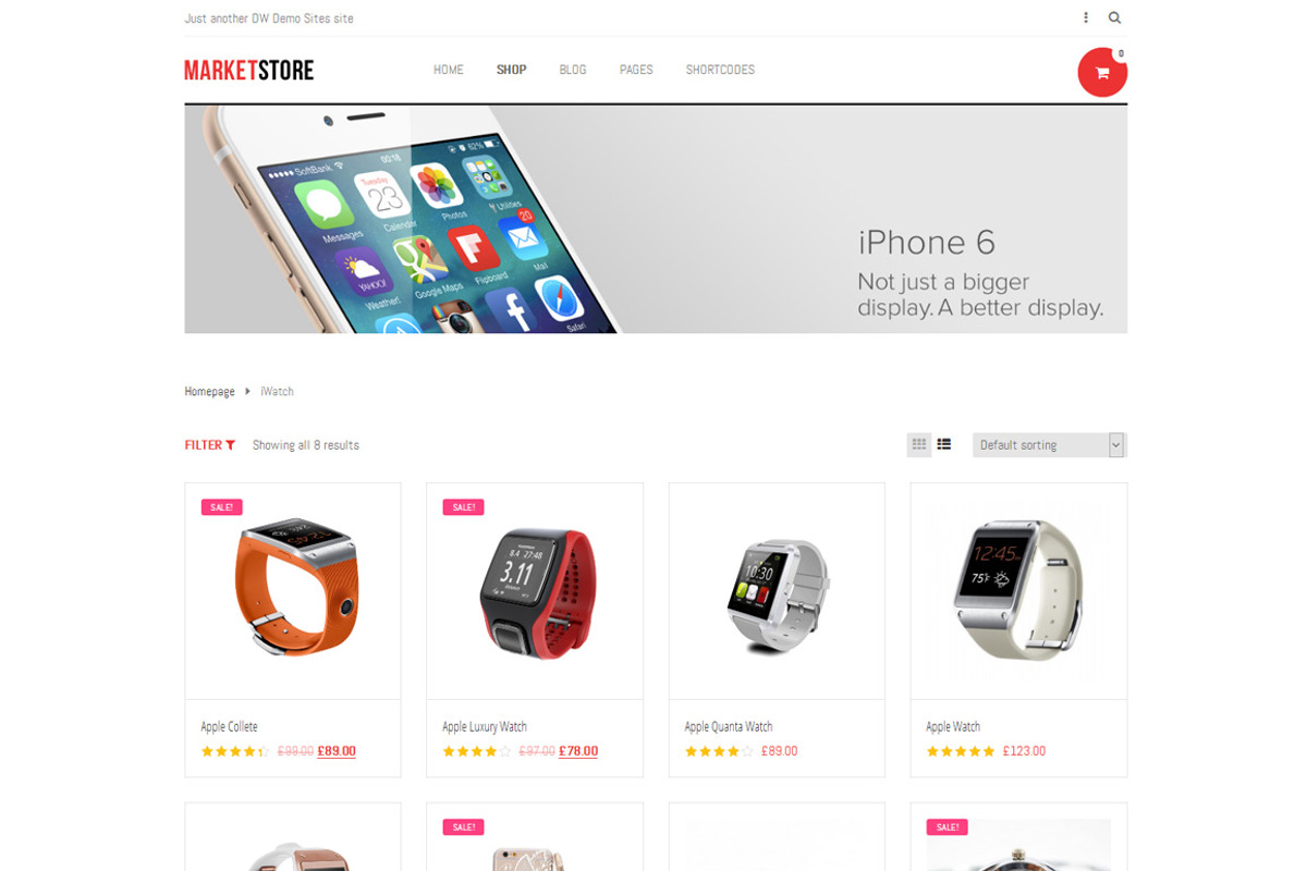 DW MarketStore - WP eCommerce Theme, a WordPress Template by DesignWall (Photo 2 of 6)
