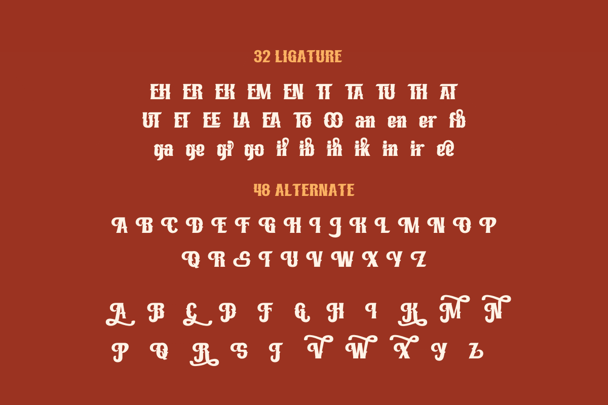 Ruihant | Retro Condensed Font, a Serif Font by twinstd (Photo 9 of 12)