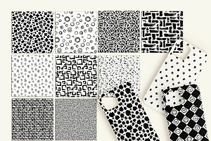 50 Black Grunge Patterns