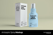 Antiseptic Spray Mockup, a Packaging Mockup by graphicook (Thumbnail 1 of 4)
