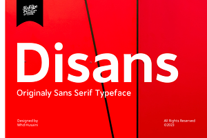 Disans - Sans Serif Typeface