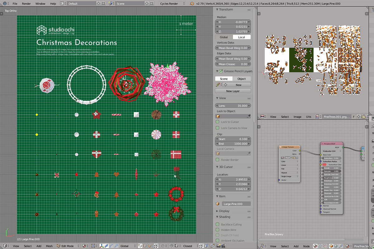 Christmas Decorations, an Object 3D Model by Studio Ochi (Photo 7 of 11)