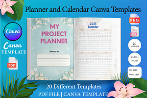 Planner And Calendar Canva Templates