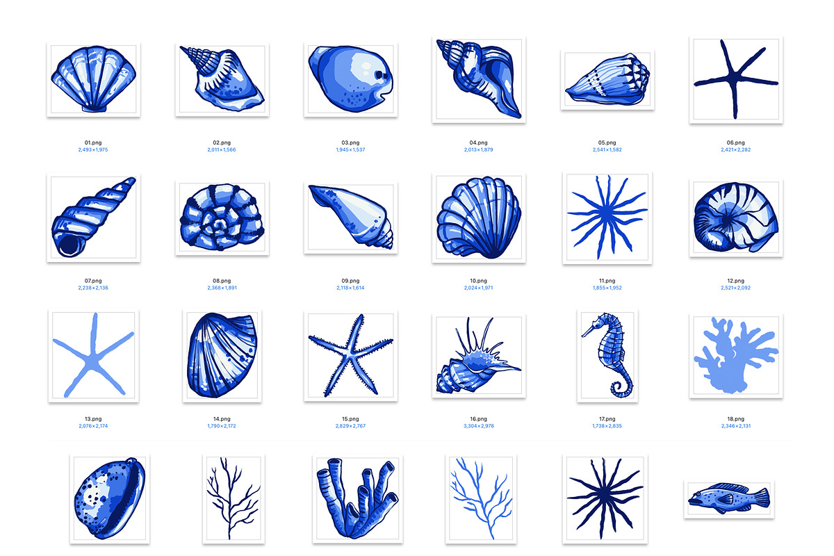 Nautical Delft Blue Collection, a Pattern Graphic by ArtPavo (Photo 7 of 12)