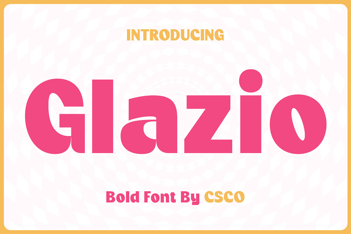 Glazio – Cute Bold Font, a Sans Serif Font by Craft Supply Co. (Photo 1 of 8)