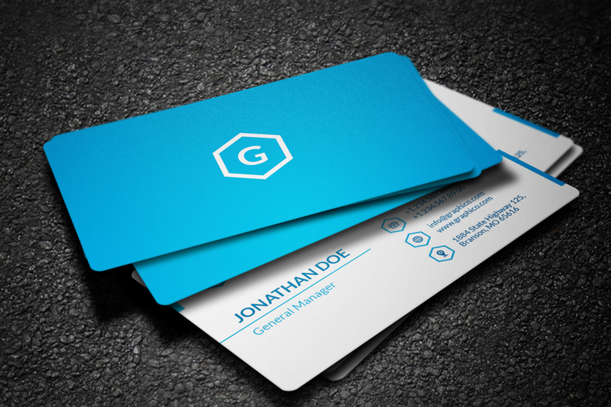 Simple Corporate Business Card 47, a Business Card Template by ND Design (Photo 1 of 7)