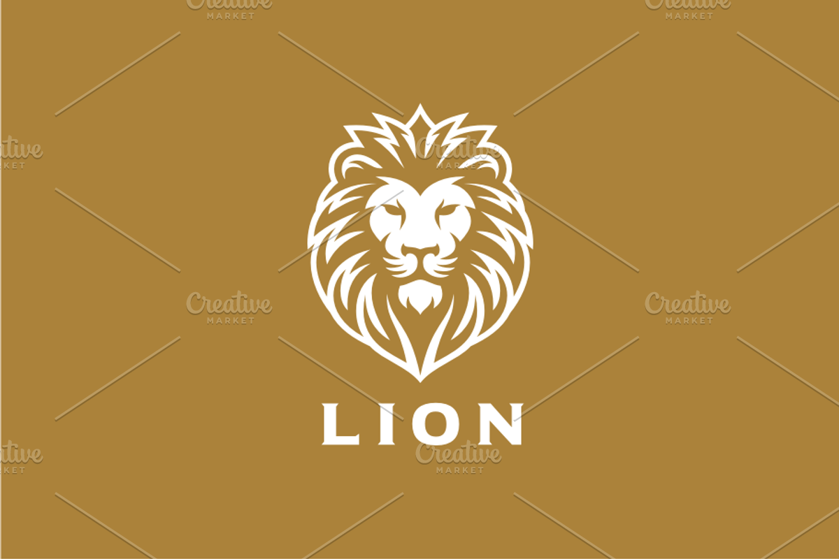 Lion Head Logo Template, a Branding & Logo Template by yopie (Photo 2 of 3)