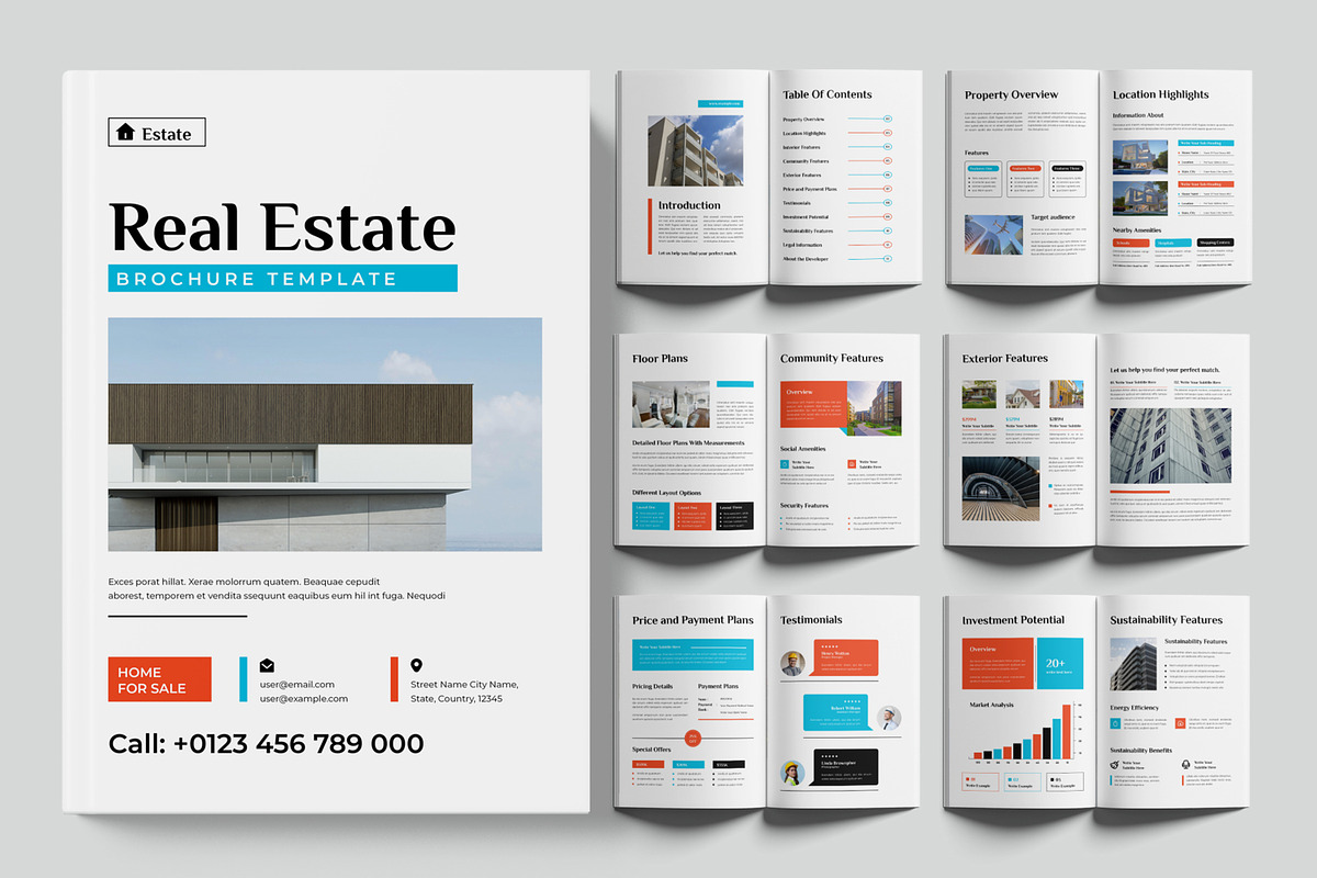 Real Estate Brochure Layout, a Brochure Template by ContestDesign (Photo 1 of 3)