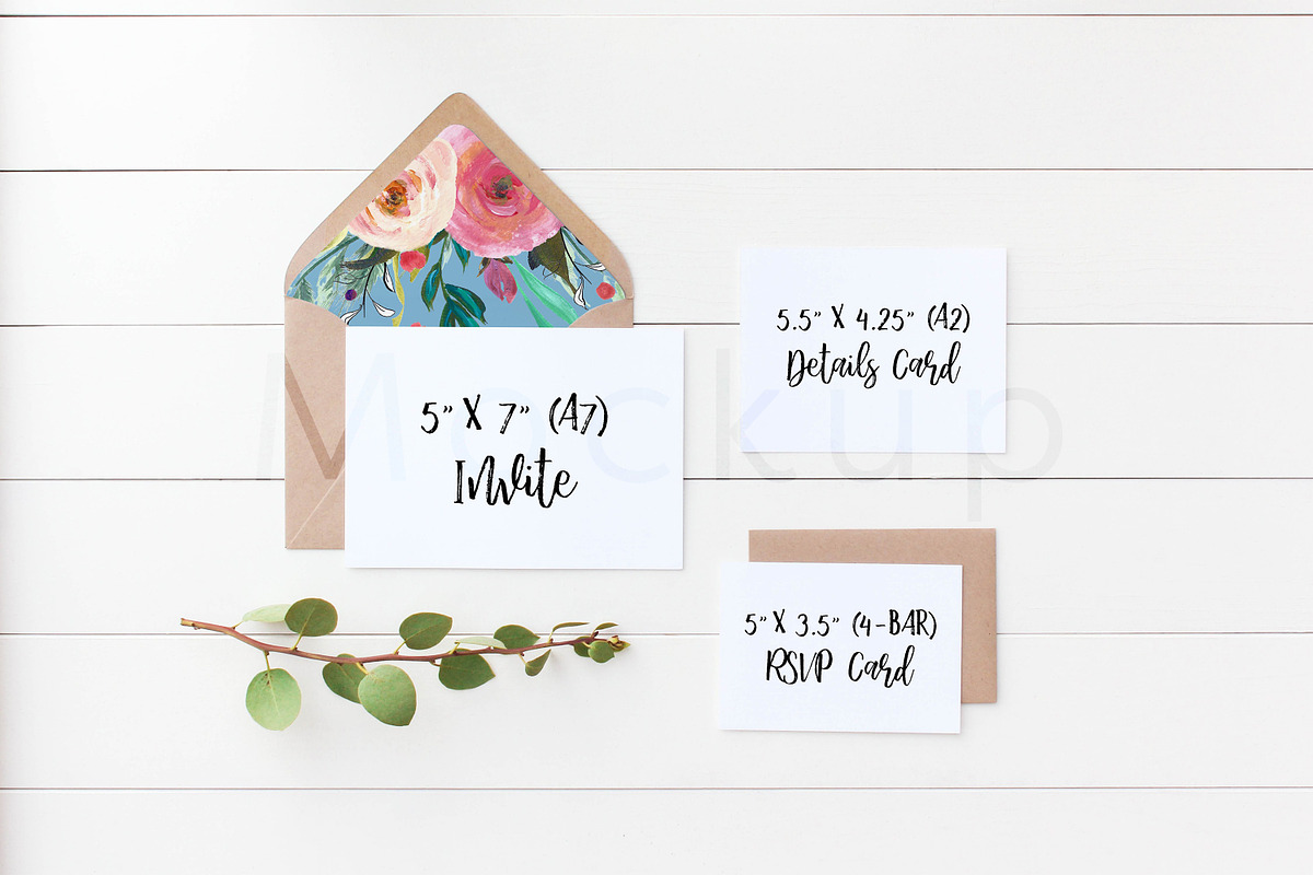 Wedding Suite Mockup - Manzanita S1, a Print Template by ILLONA GRAPHICS (Photo 2 of 6)