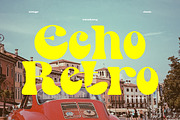Echo | Retro Font, a Serif Font by Muntab_Art (Thumbnail 1 of 11)