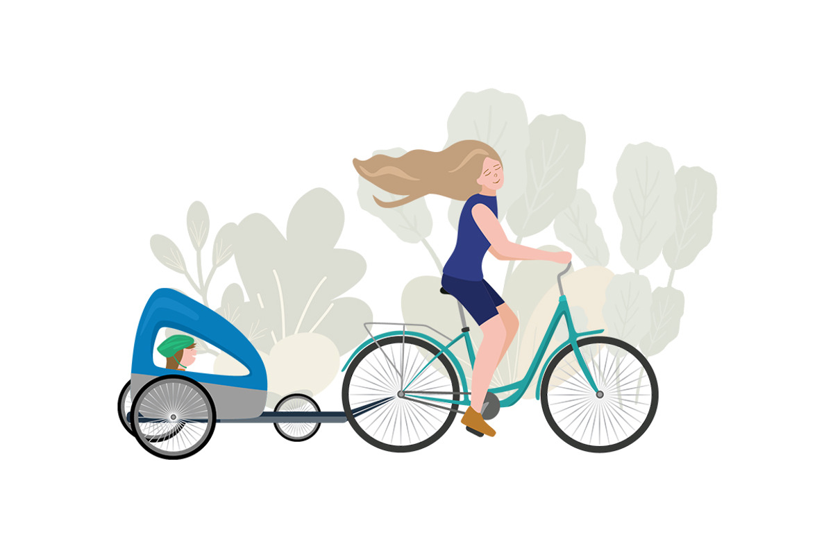 Bike / bicycle vector set, an Illustration by land art (Photo 4 of 20)