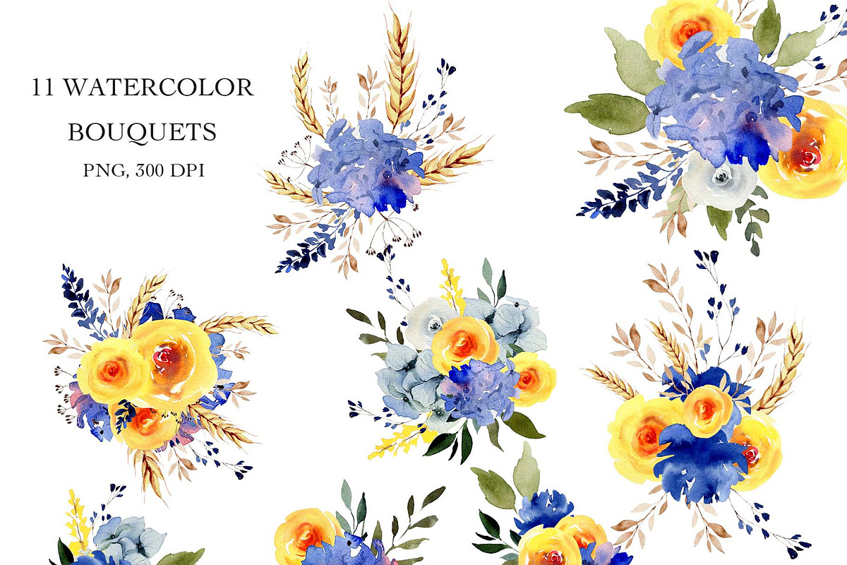 PRAY FOR UKRAINE. Landscape clipart, an Illustration by anastasiia.art (Photo 3 of 5)