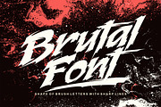 Brutal font, a Font by Blacksheep studio (Thumbnail 1 of 4)
