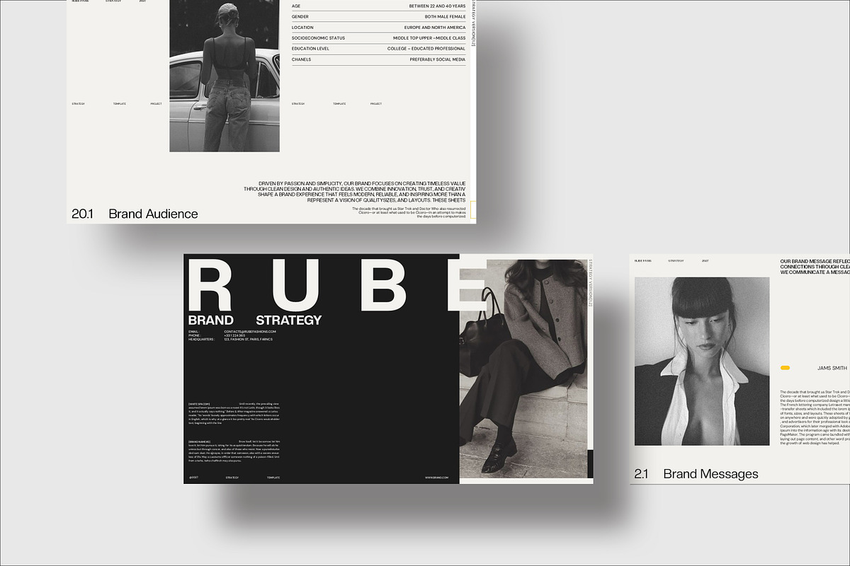 RUBE | Brand Strategy, a Presentation Template by CreativexGenius (Photo 4 of 10)