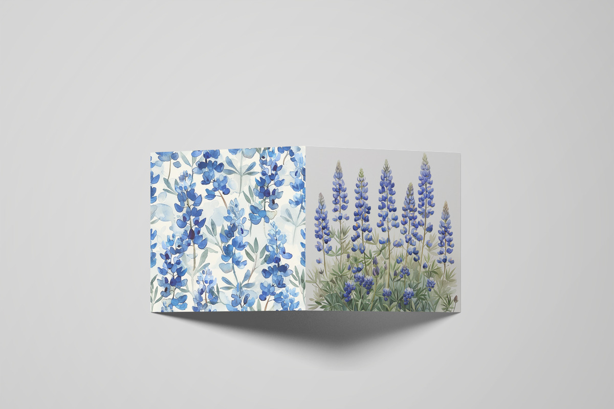 Bluebonnets in Texas Watercolor, an Object Graphic by NeatGrafix (Photo 6 of 10)