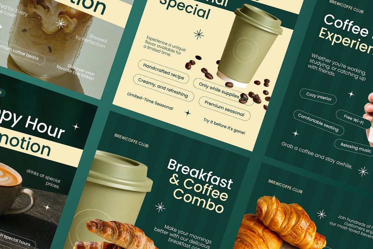 Cafe Shop Opening Instagram Post, a Social Media Template by Annora Studio (Photo 5 of 6)