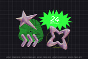 Y2k 3D Shapes Collection, an Object Graphic by AnnArt (Thumbnail 3 of 6)