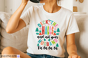 Deck The Halls Not Your Husband SVG, a Seasonal Illustration by mh_arif (Thumbnail 2 of 4)