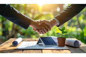 Handshake between two business, a Business Photo by Igor Tichonow