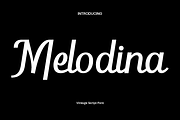 Melodina - Vintage Script Font, a Script Font by Luna Shop (Thumbnail 1 of 13)