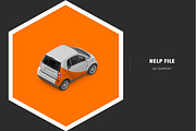 Isometric Smart Car Mock-up, a Mockup by IsometricWorld (Thumbnail 5 of 6)