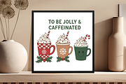 Jolly & Caffeinated Coffee Christmas, an Illustration by Black Bird Studio (Thumbnail 4 of 4)