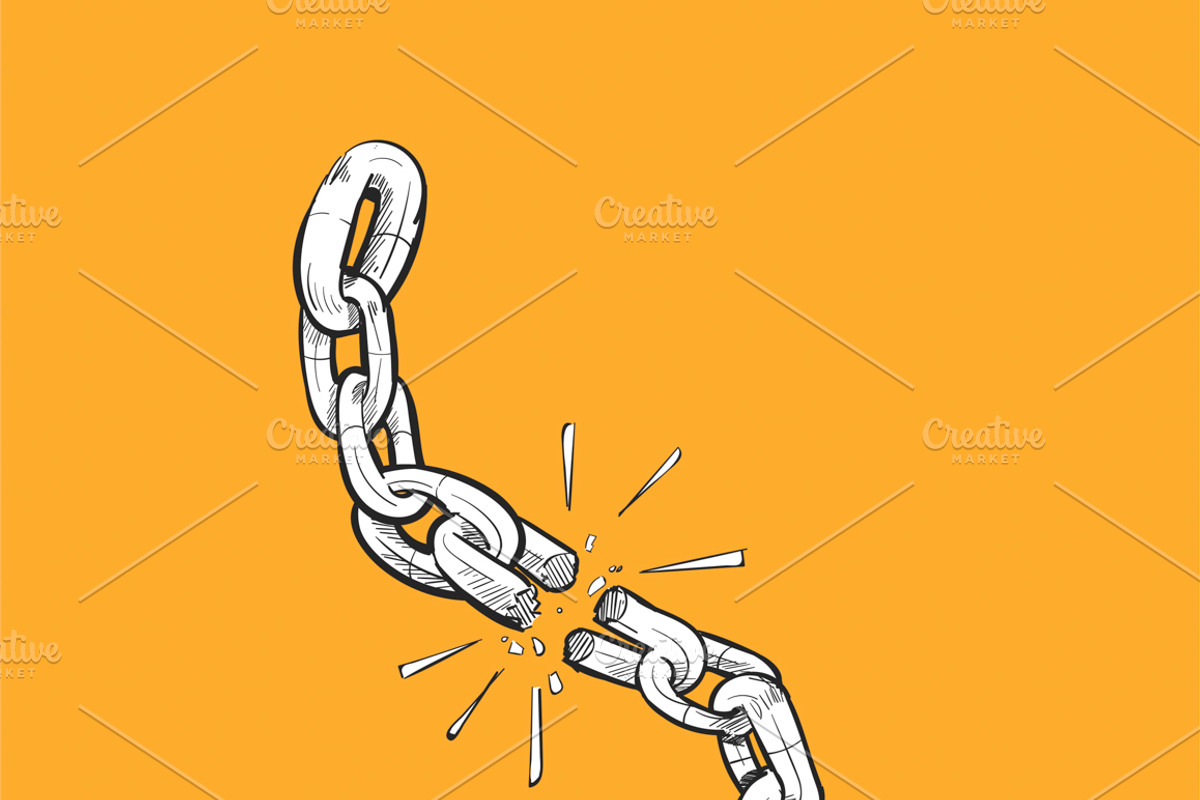 Illustration drawing of chain, an Illustration by rawpixel
