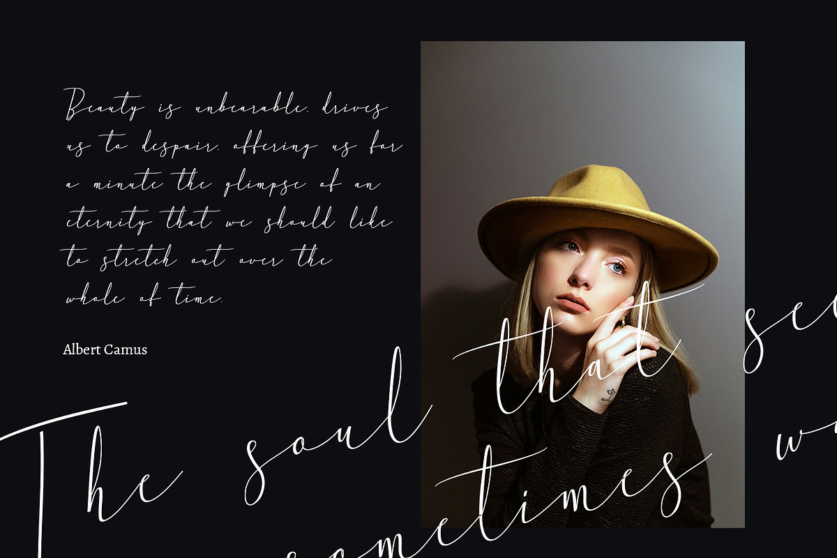 Basteri - Modern Script Font, a Script Font by Kincrev Studio (Photo 3 of 8)