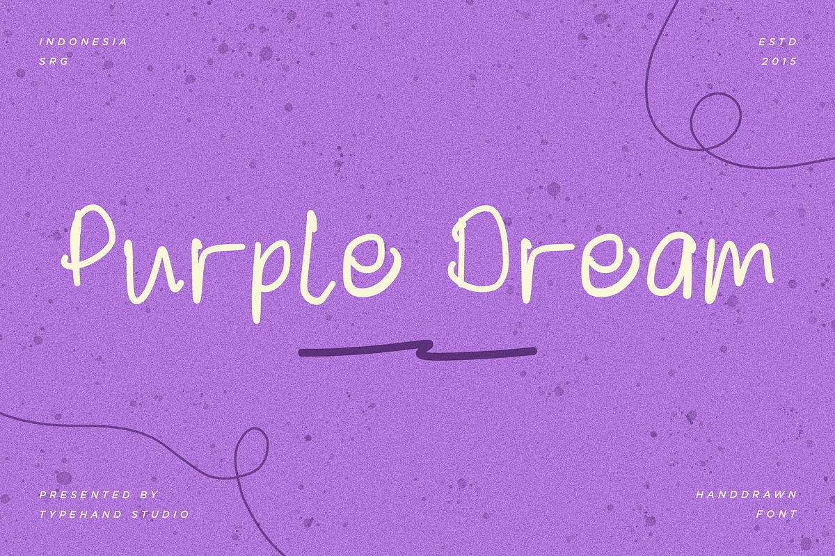 Purple Dream Handwritten, a Handwritten Font by Typehand Studio (Photo 8 of 10)