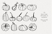 Pumpkins. Graphic collection, an Object Graphic by Vera●Suleimanova (Thumbnail 5 of 14)