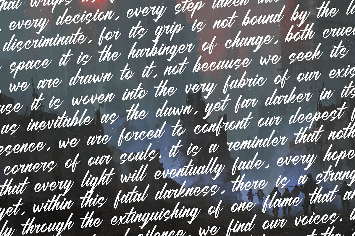 Black Fatal Brush Calligraphy Font, a Script Font by stylishtype.co (Photo 11 of 20)