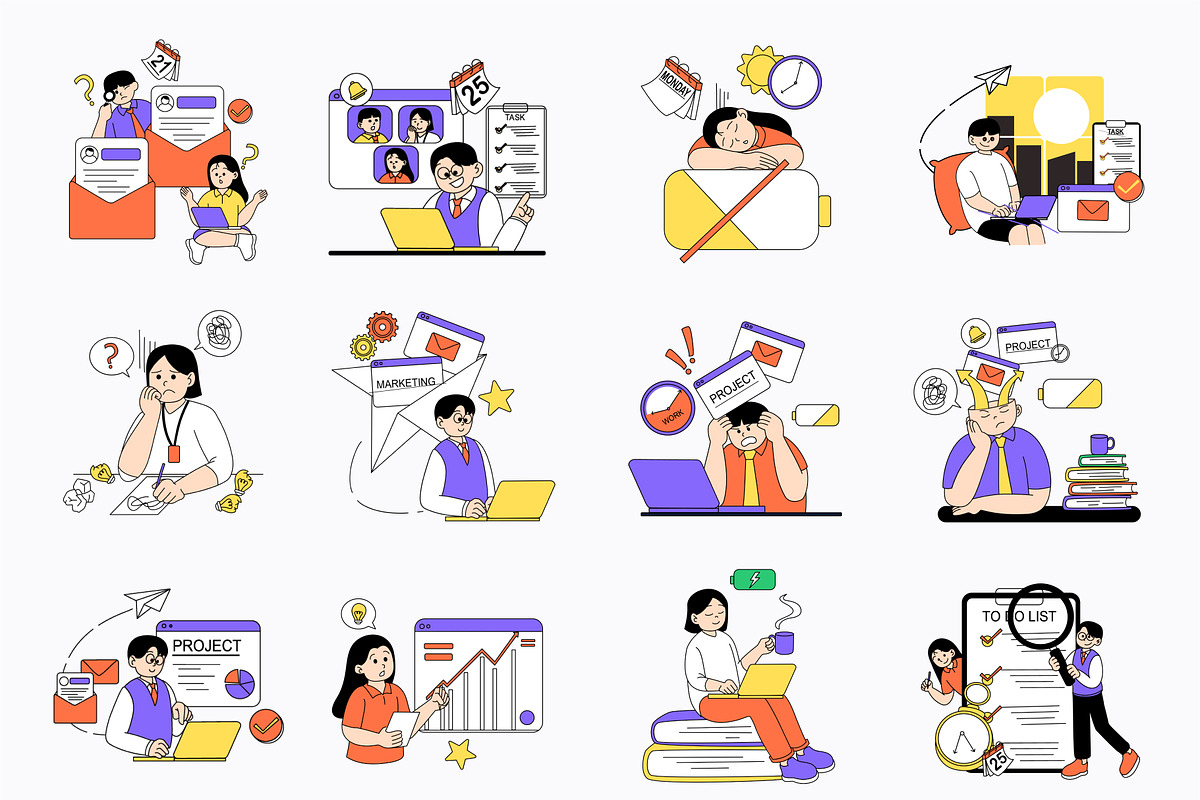 Freelance and Remote Worker, an Illustration by orenjidesign (Photo 7 of 8)
