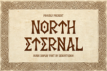 North Eternal | Runic Display Font
