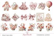 Baby Toile Nursery Graphics, an Illustration by MockupWizard (Thumbnail 3 of 6)