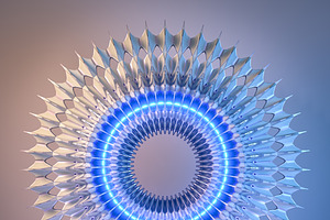 12 Abstract Mandala 3D Model Kitbash