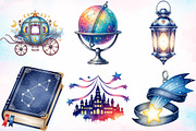 Enchanted Night Court Clipart Bundle, a Seasonal Illustration by Canvas Craft (Thumbnail 2 of 8)