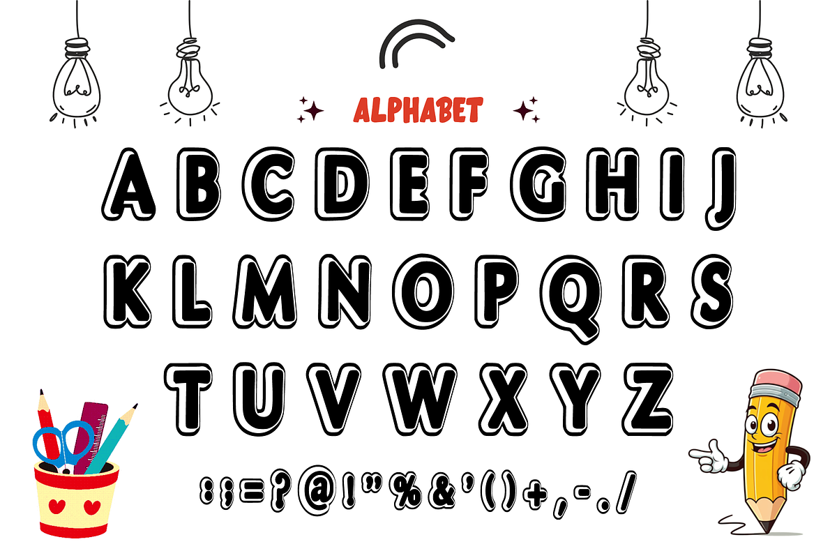 Happy Sunday - Display Font, a Font by KiddoGlyphs Studio (Photo 5 of 5)