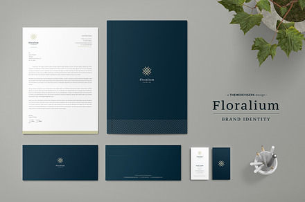 Floralium Corporate Identity, a Stationery Template by ThemeDevisers