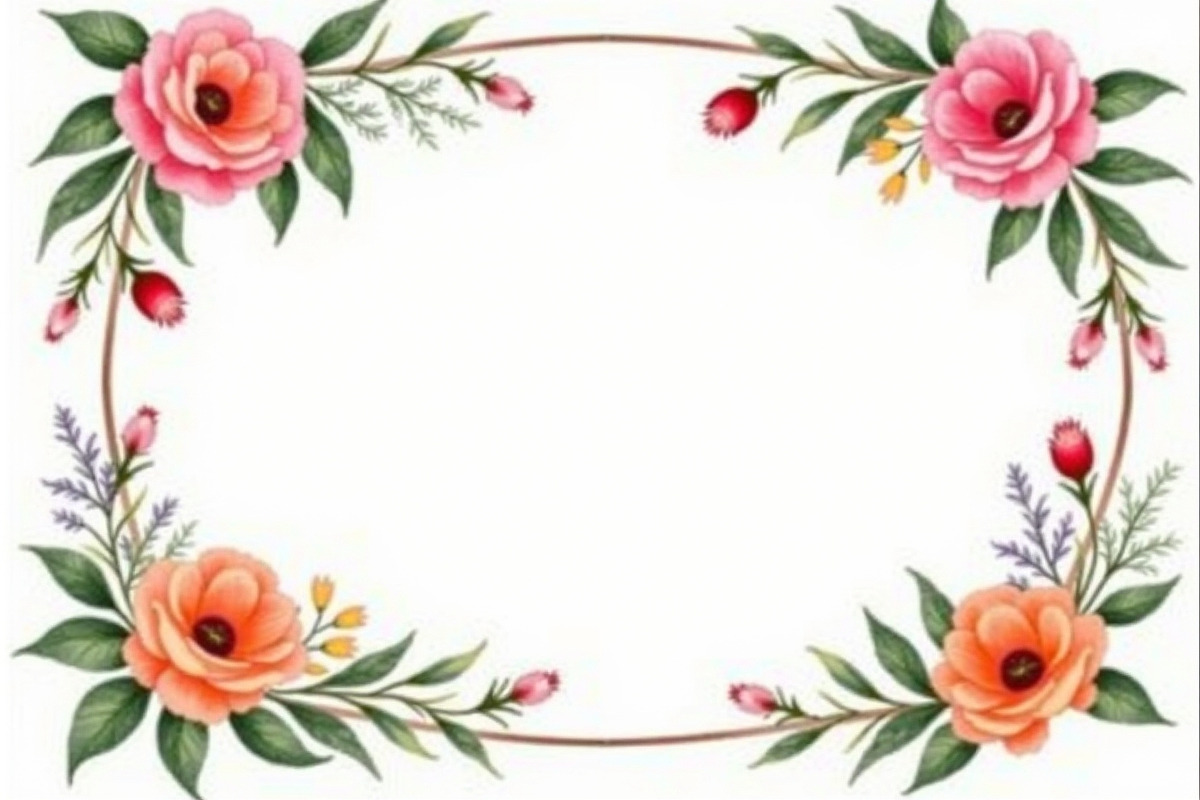 Vibrant Floral Frame Bundle, an Illustration by Amazin_art (Photo 2 of 11)