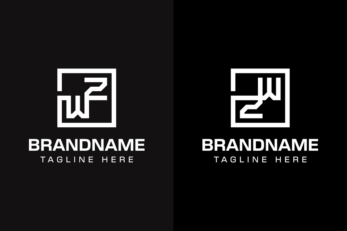 Letters WZ ZW Monogram Logo Set, a Branding & Logo Template by Pray Art Design Studio (Photo 2 of 2)