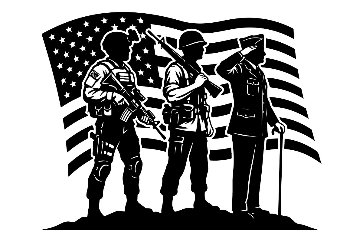 Military Brotherhood Patriot Flag, an Object Graphic by Gfx_Store (Photo 15 of 17)