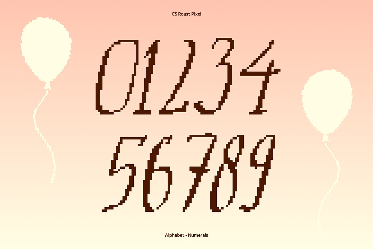 CS Roast Pixel, a Serif Font by Craft Supply Co. (Photo 4 of 8)