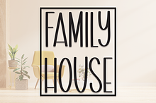 Family House | Script Font